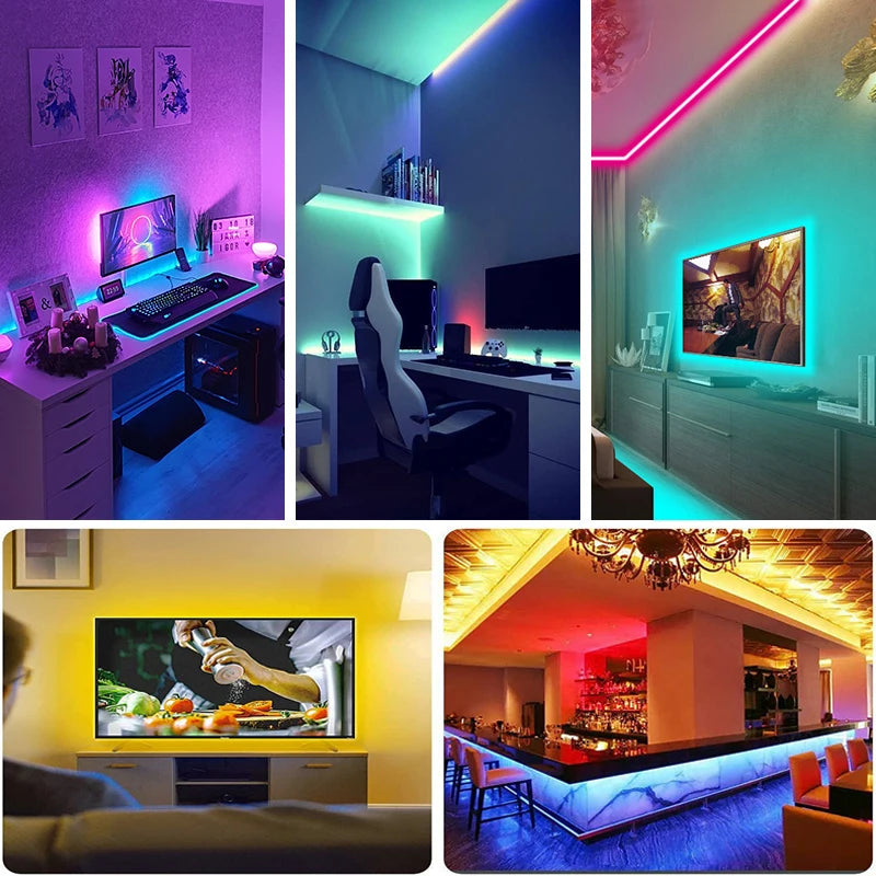 Tira LED RGB USB con mando a distancia