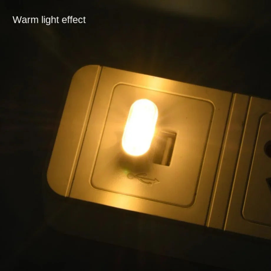 Mini luz LED USB de ambiente para coche
