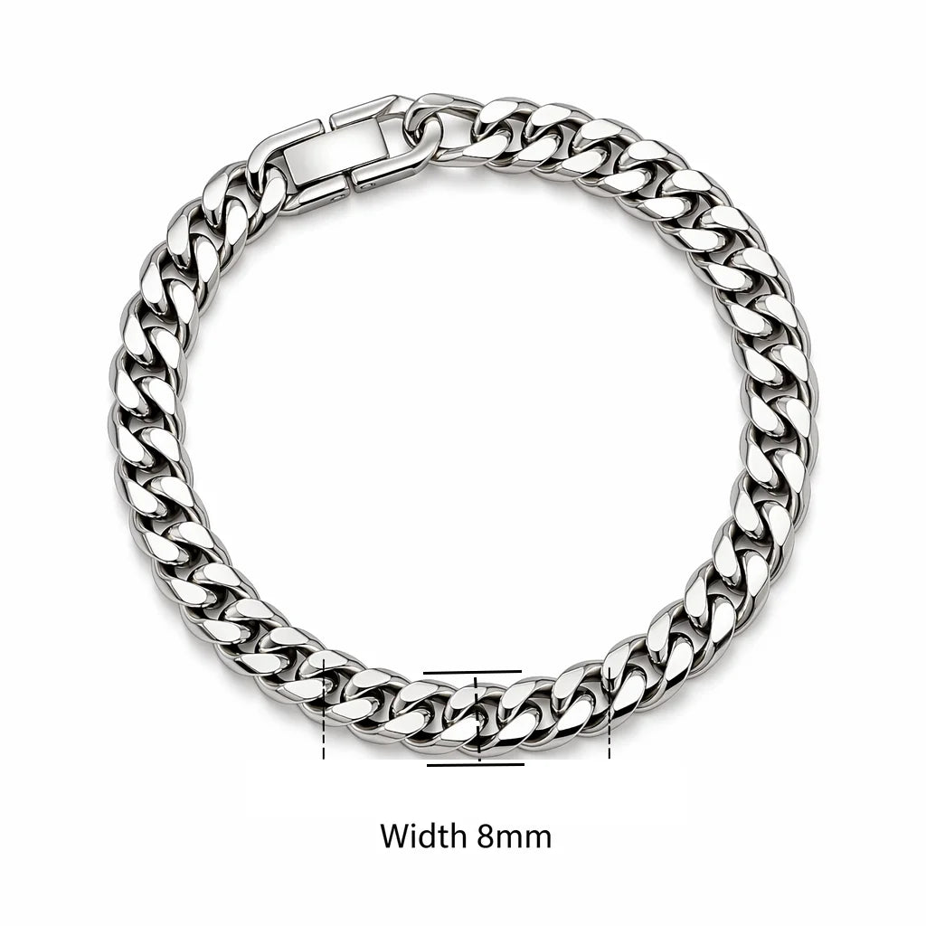 Pulsera trenzada de acero con cierre magnético