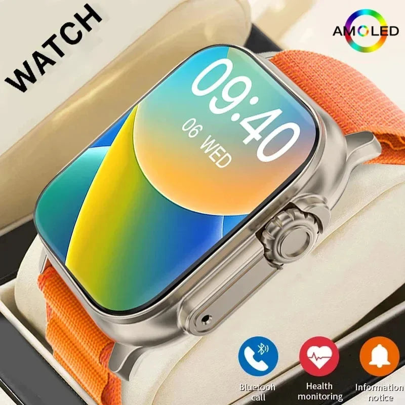 Smartwatch de hombre con pantalla HD de 2,01" y llamadas