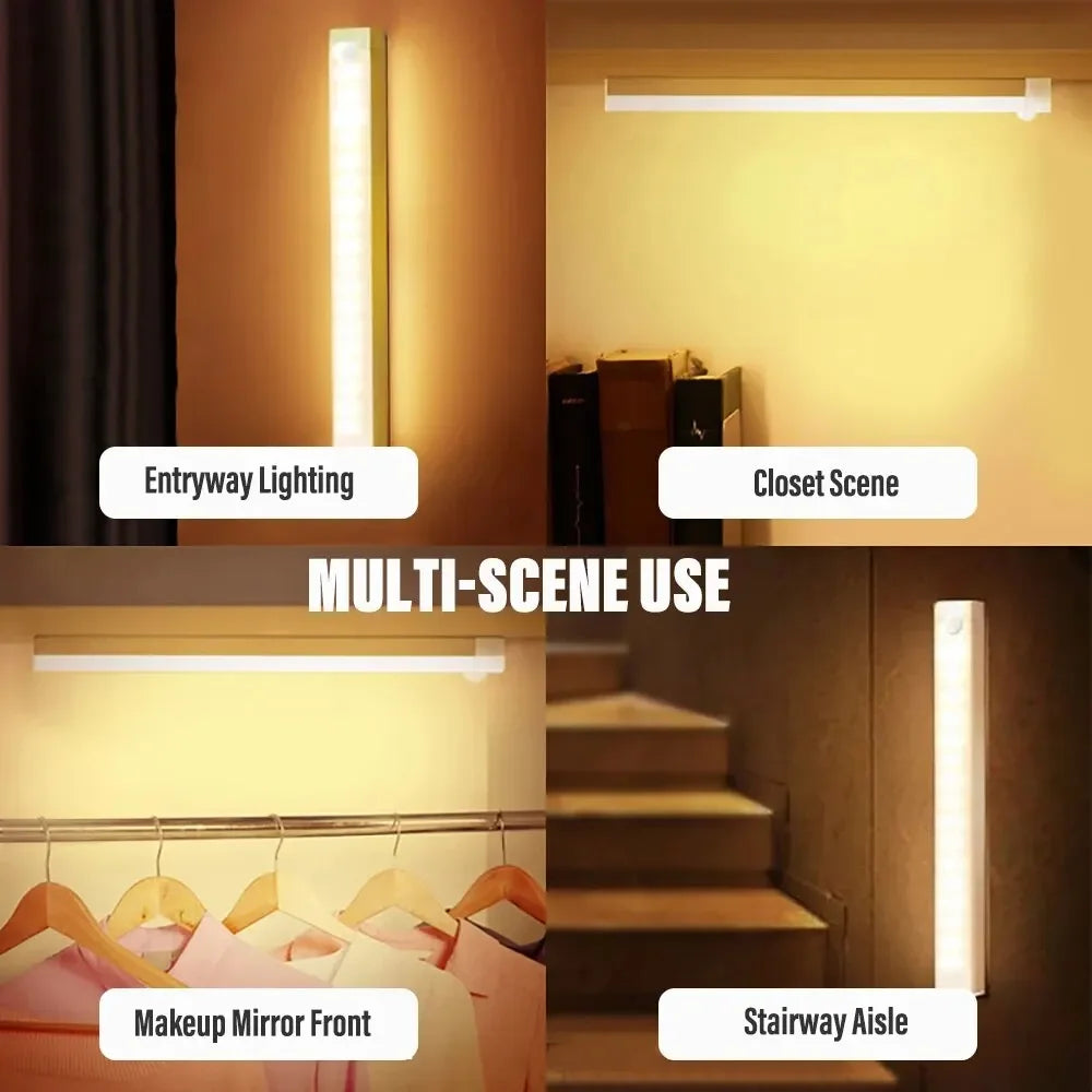 Luz LED con sensor de movimiento recargable USB-C
