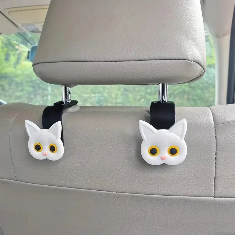 Ganchos de gatito para reposacabezas del coche (2 uds)
