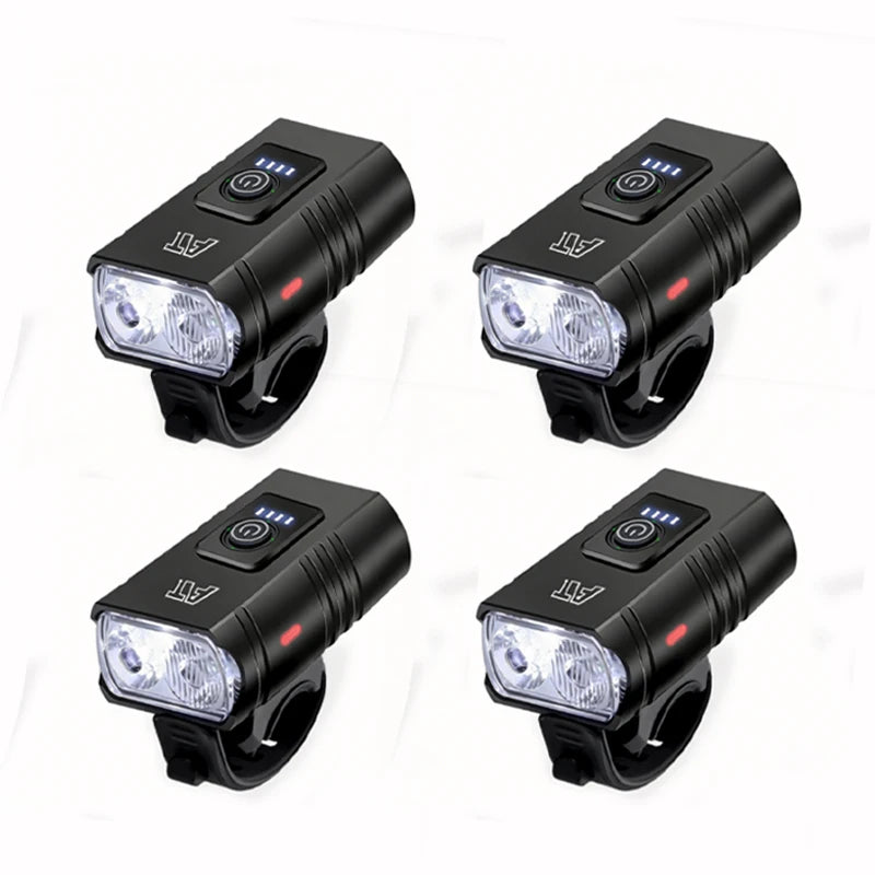 Luz delantera LED recargable para bicicleta