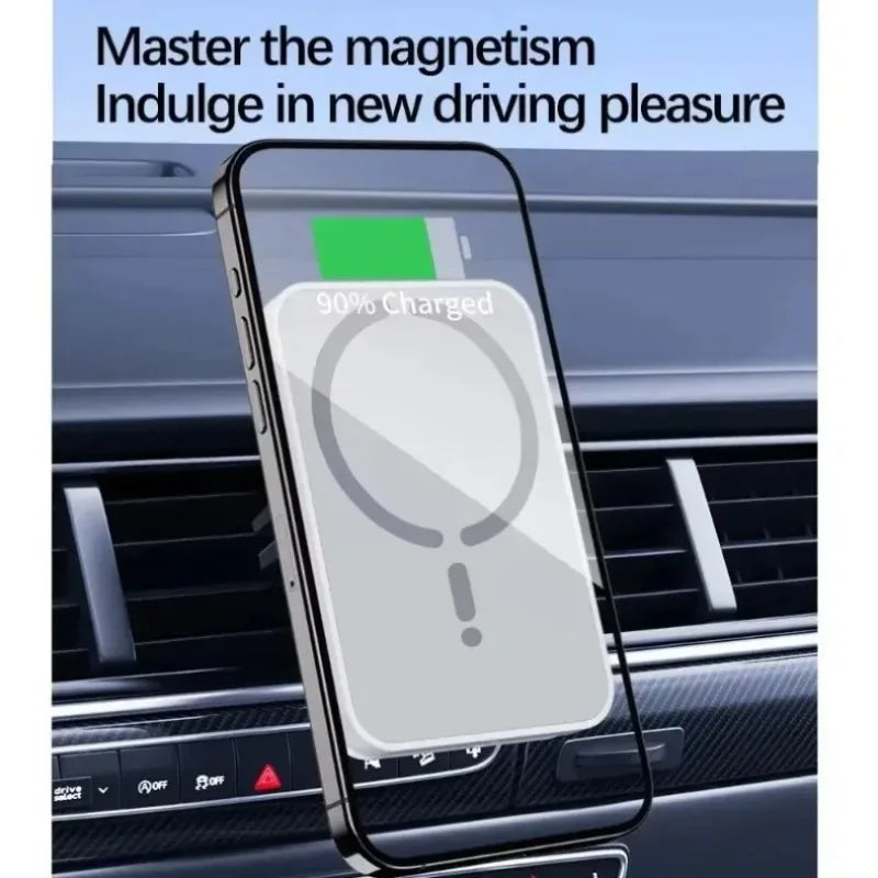 Soporte magnético para coche con carga inalámbrica 15 W