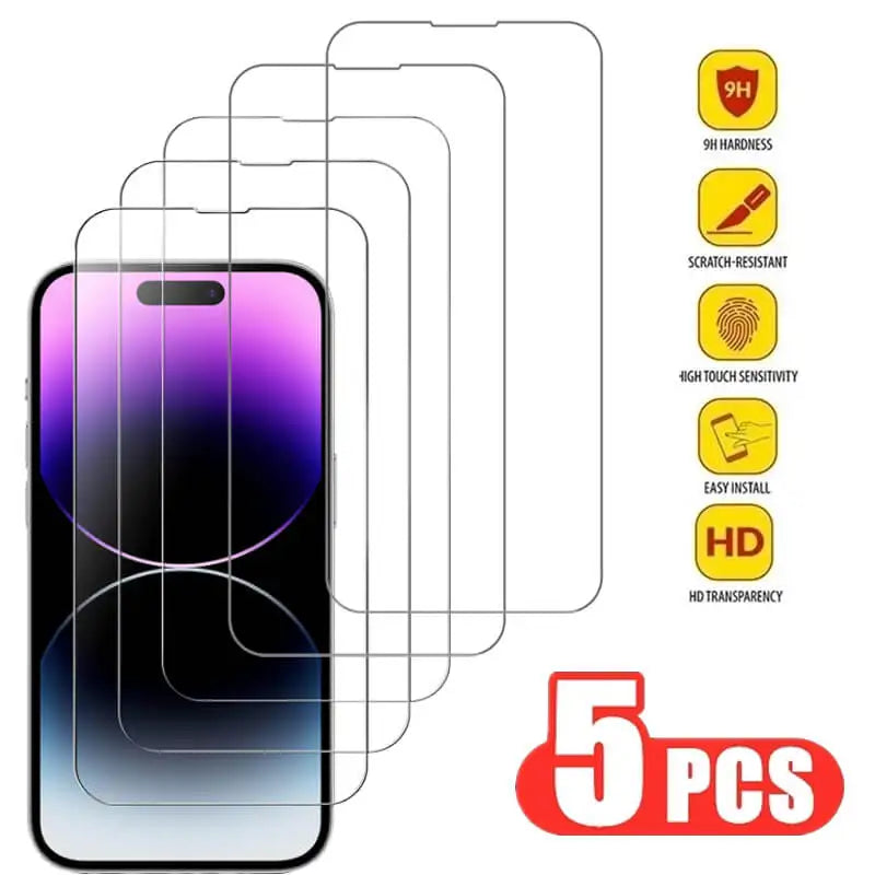 Protector de pantalla de cristal templado para iPhone