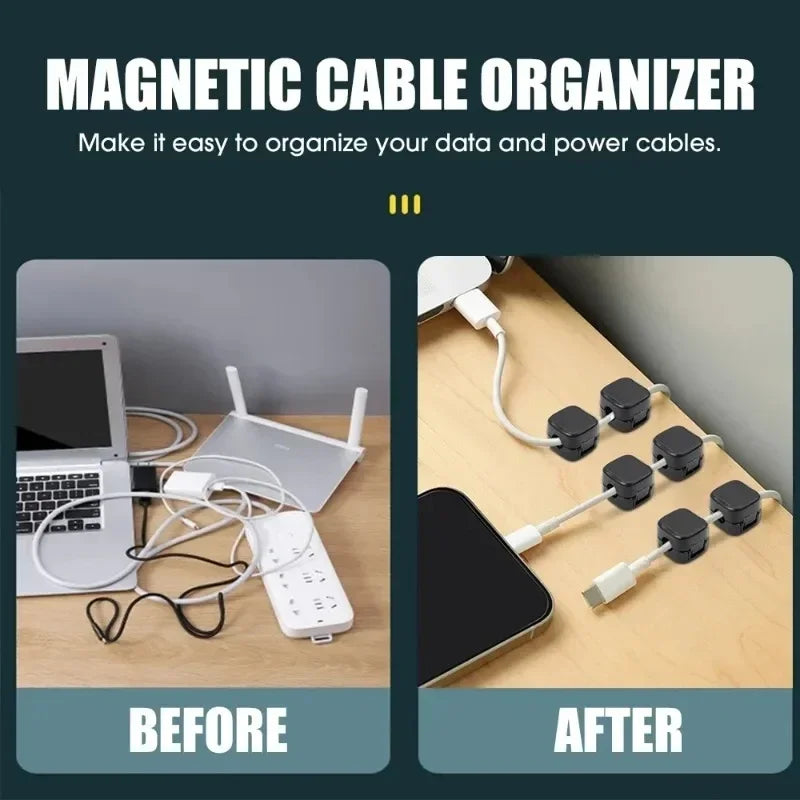 Clips magnéticos para cables