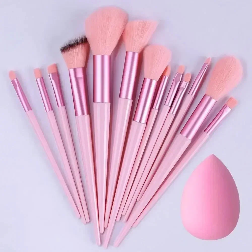 Set de brochas de maquillaje profesionales suaves