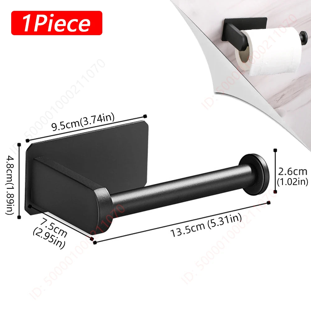 Portarrollos adhesivo para papel higiénico