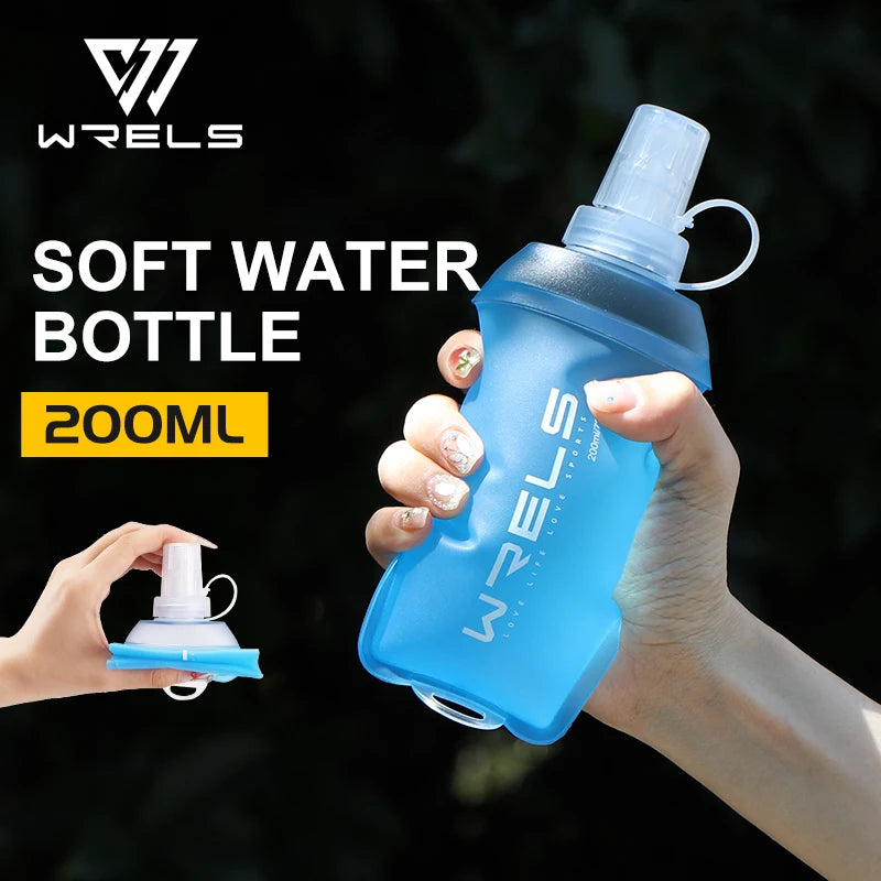 Botella de agua plegable de silicona TPU