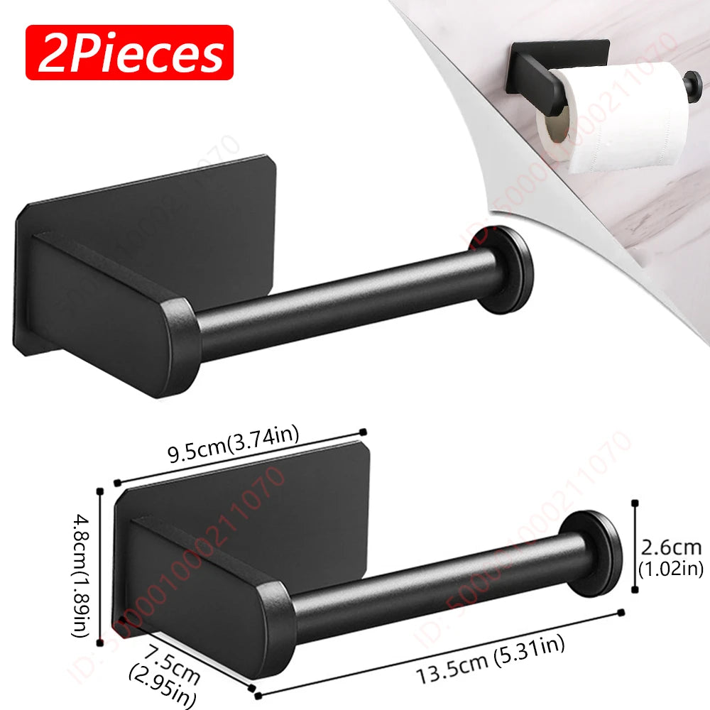 Portarrollos adhesivo para papel higiénico