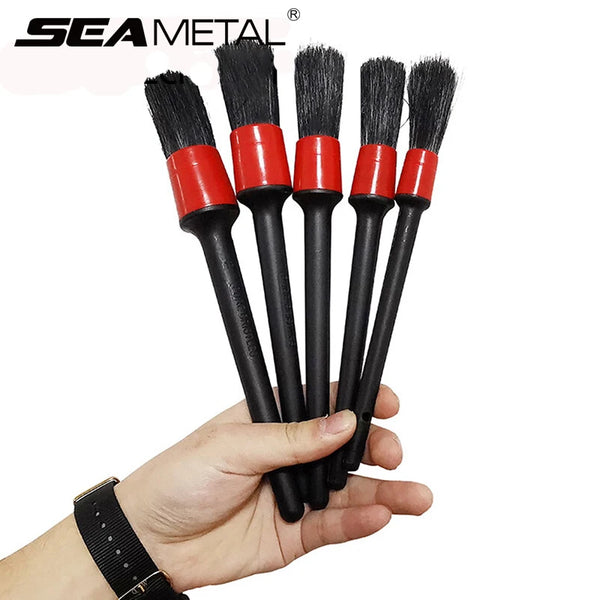 Set de 5 cepillos de detallado para coche
