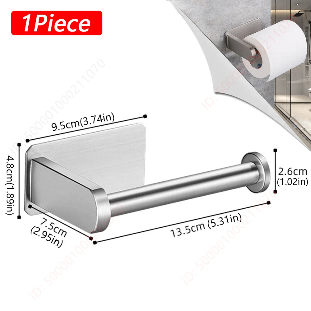 Portarrollos adhesivo para papel higiénico