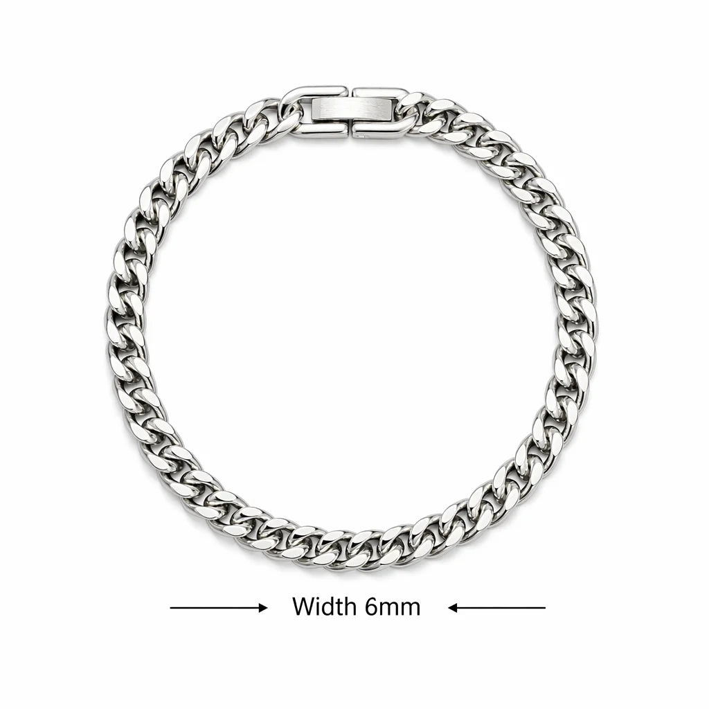 Pulsera trenzada de acero con cierre magnético