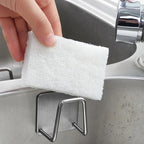Soporte de acero inoxidable para estropajos y esponjas del fregadero