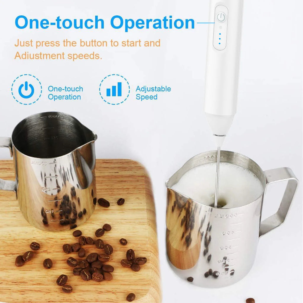 Espumador de leche recargable USB