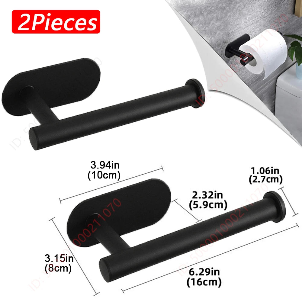 Portarrollos adhesivo para papel higiénico