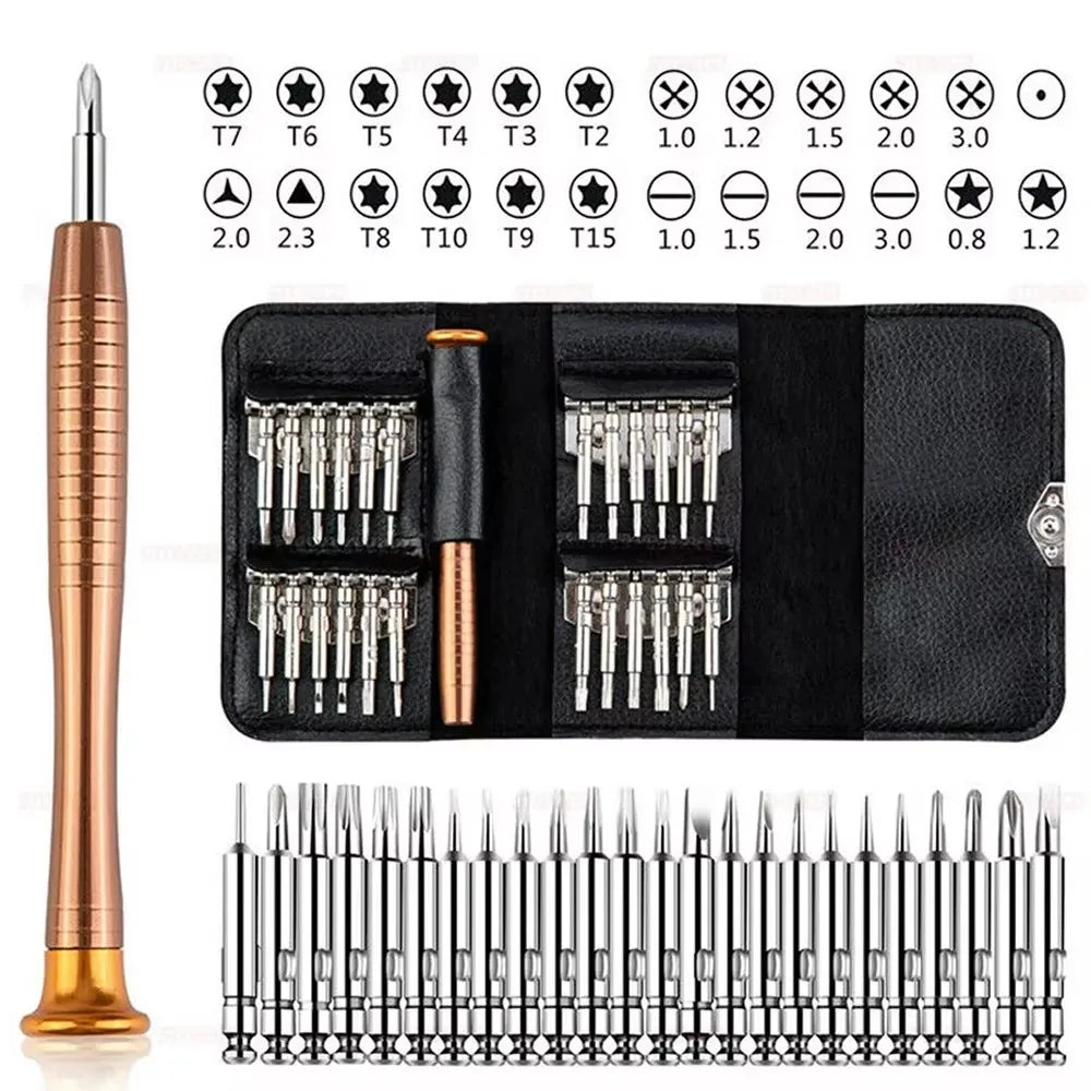 Kit de destornilladores de precisión para móvil y portátil