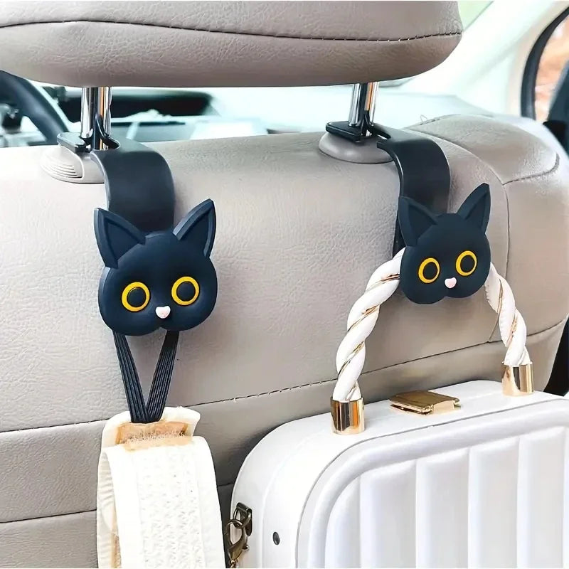 Ganchos de gatito para reposacabezas del coche (2 uds)