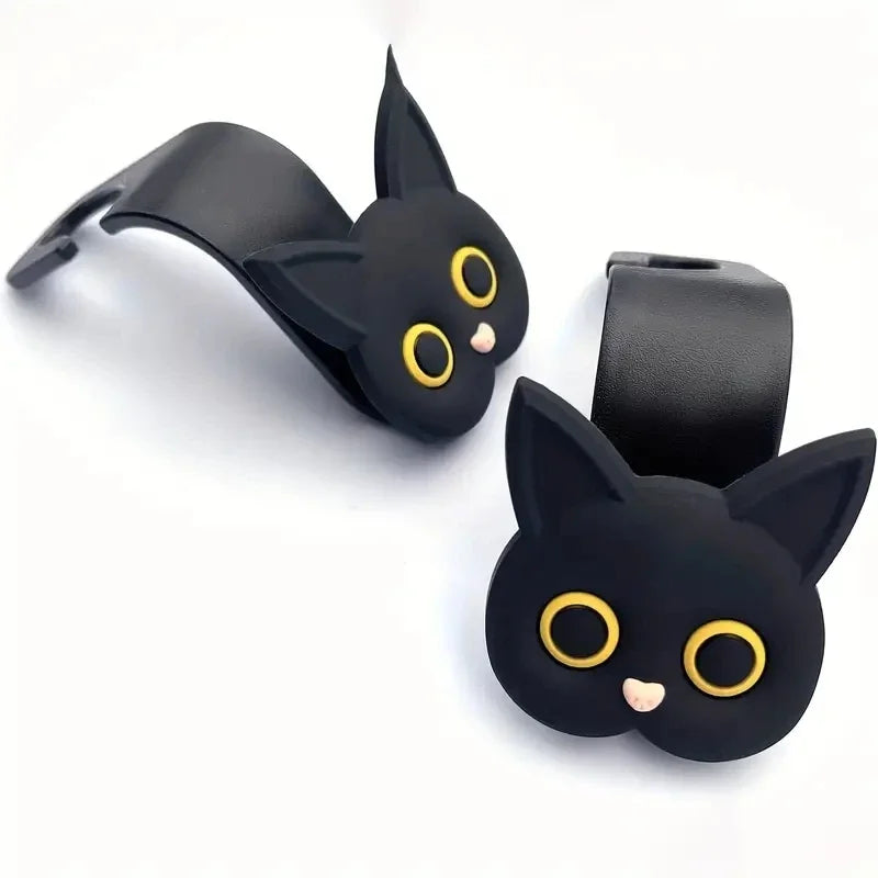 Ganchos de gatito para reposacabezas del coche (2 uds)