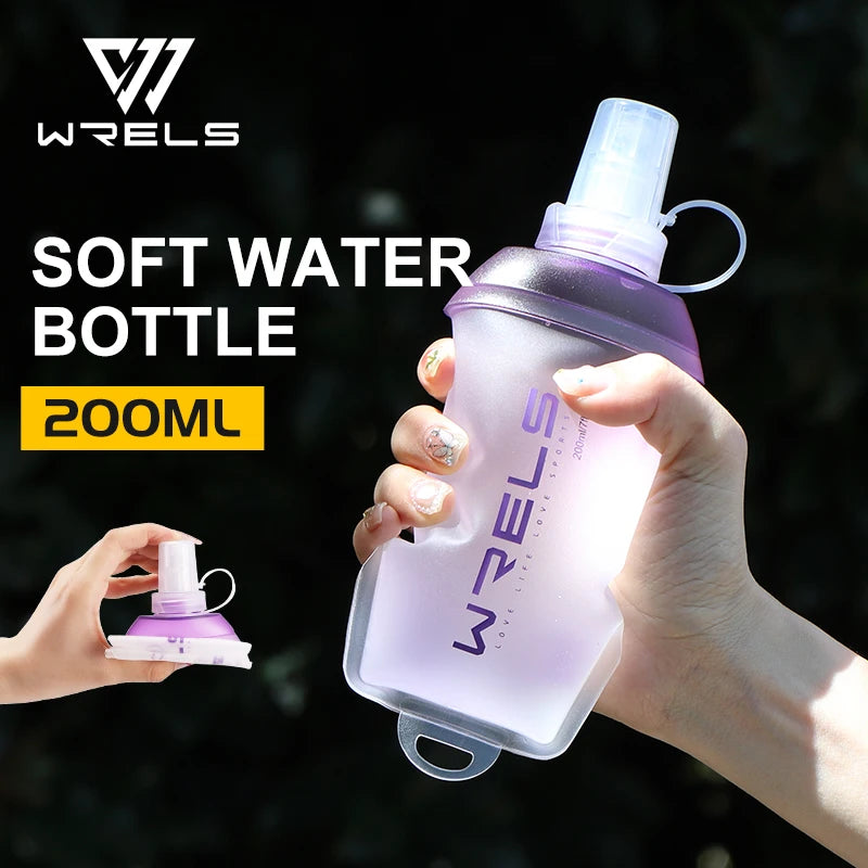 Botella de agua plegable de silicona TPU