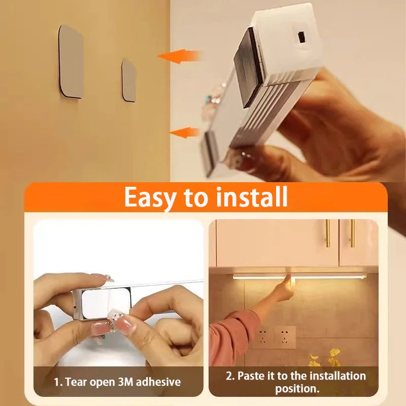 Luz LED con sensor de movimiento recargable USB-C