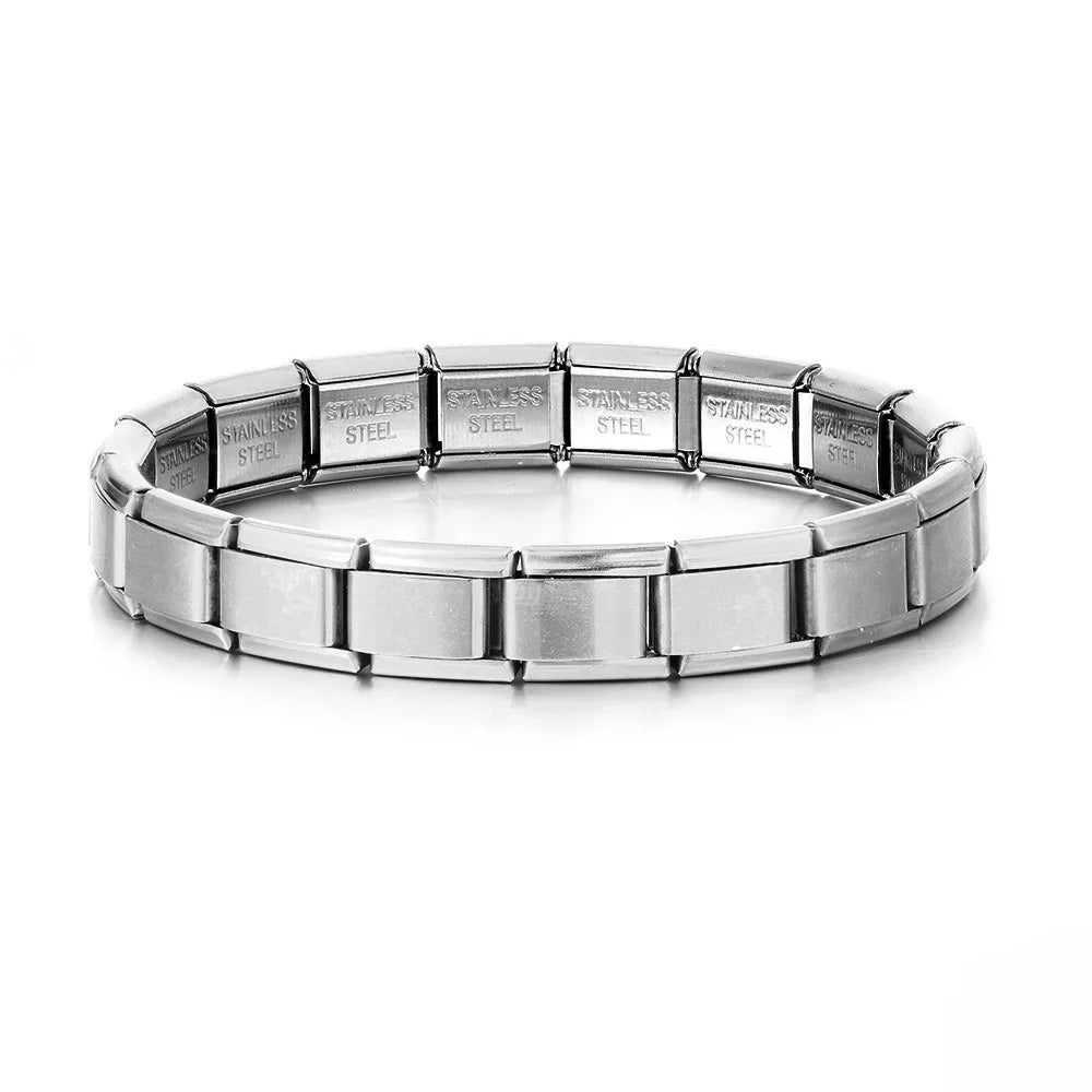 Pulsera italiana de eslabones de acero inoxidable