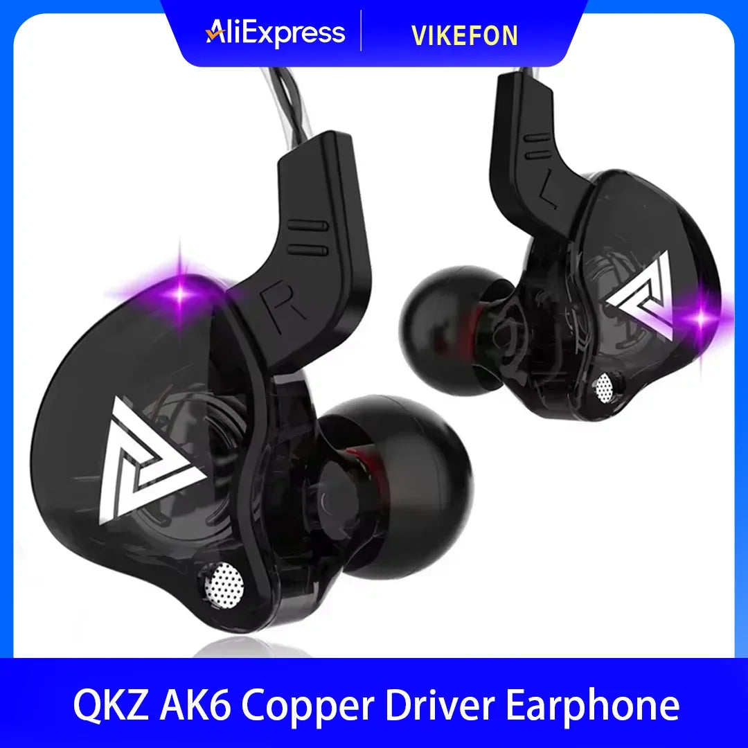 Auriculares in-ear con cable QKZ AK6 con micrófono