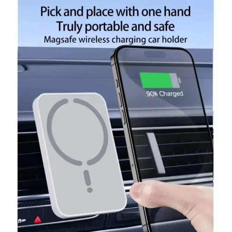 Soporte magnético para coche con carga inalámbrica 15 W