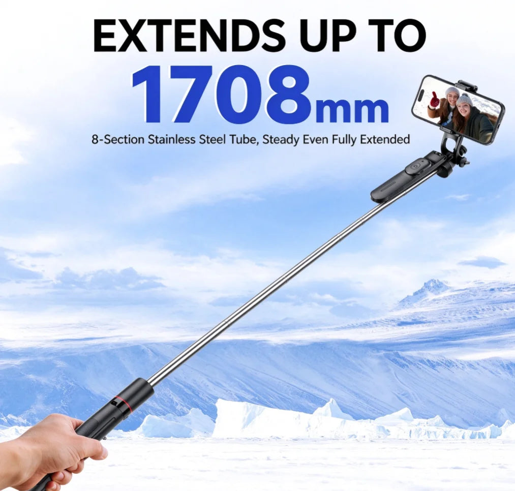Palo selfie trípode Bluetooth de 170 cm