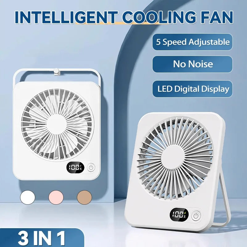 Ventilador portátil plegable con power bank