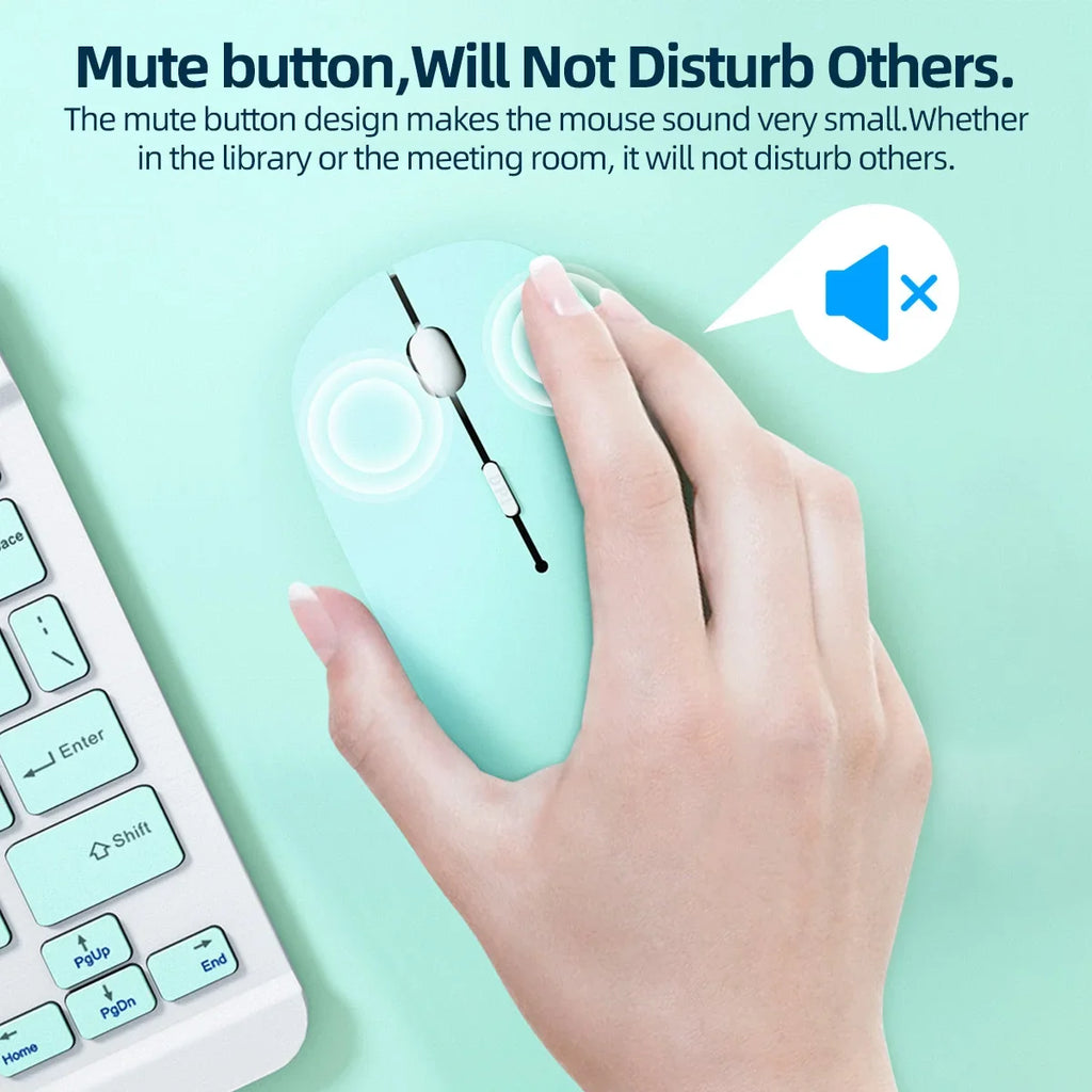 Ratón inalámbrico Bluetooth silencioso