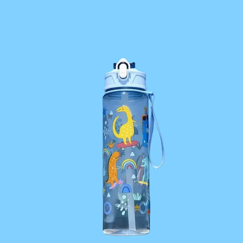 Botella deportiva de 800 ml con marcador de tiempo