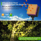 Guirnalda de luces LED solar para exterior