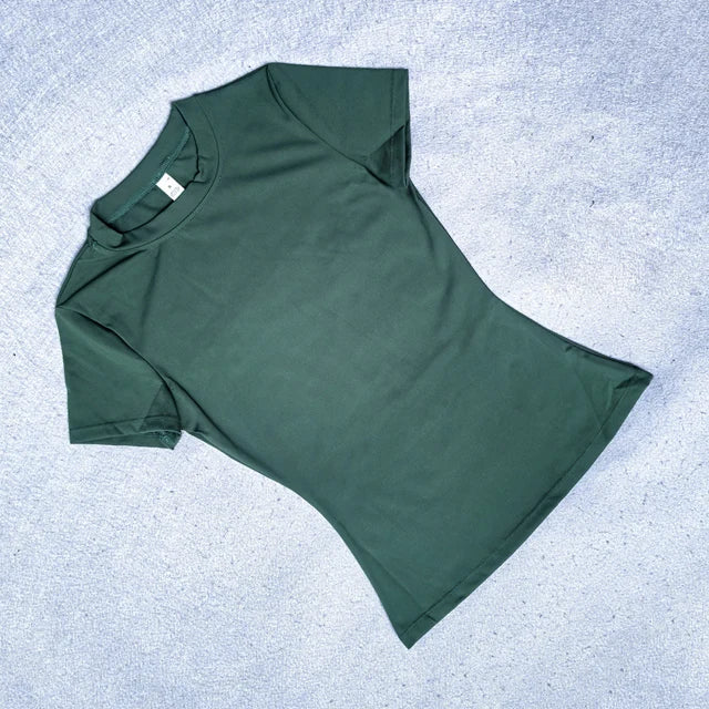 Camiseta deportiva sin costuras de mujer