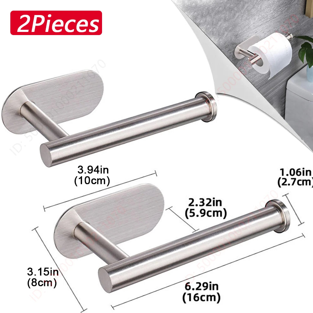 Portarrollos adhesivo para papel higiénico