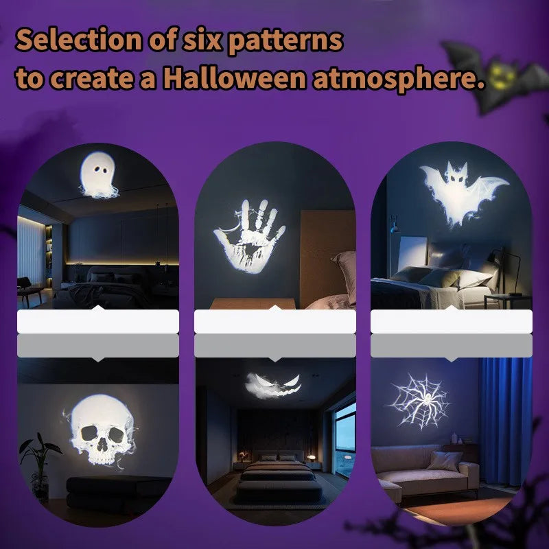 Proyector LED USB de Halloween y Navidad