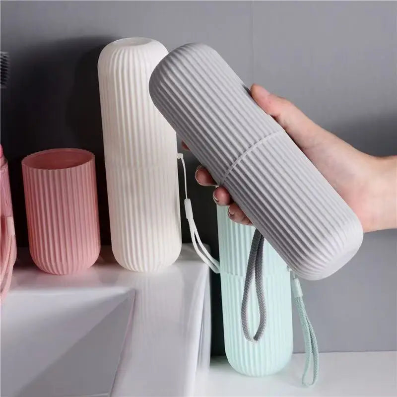 Estuche portátil para cepillo y pasta de dientes