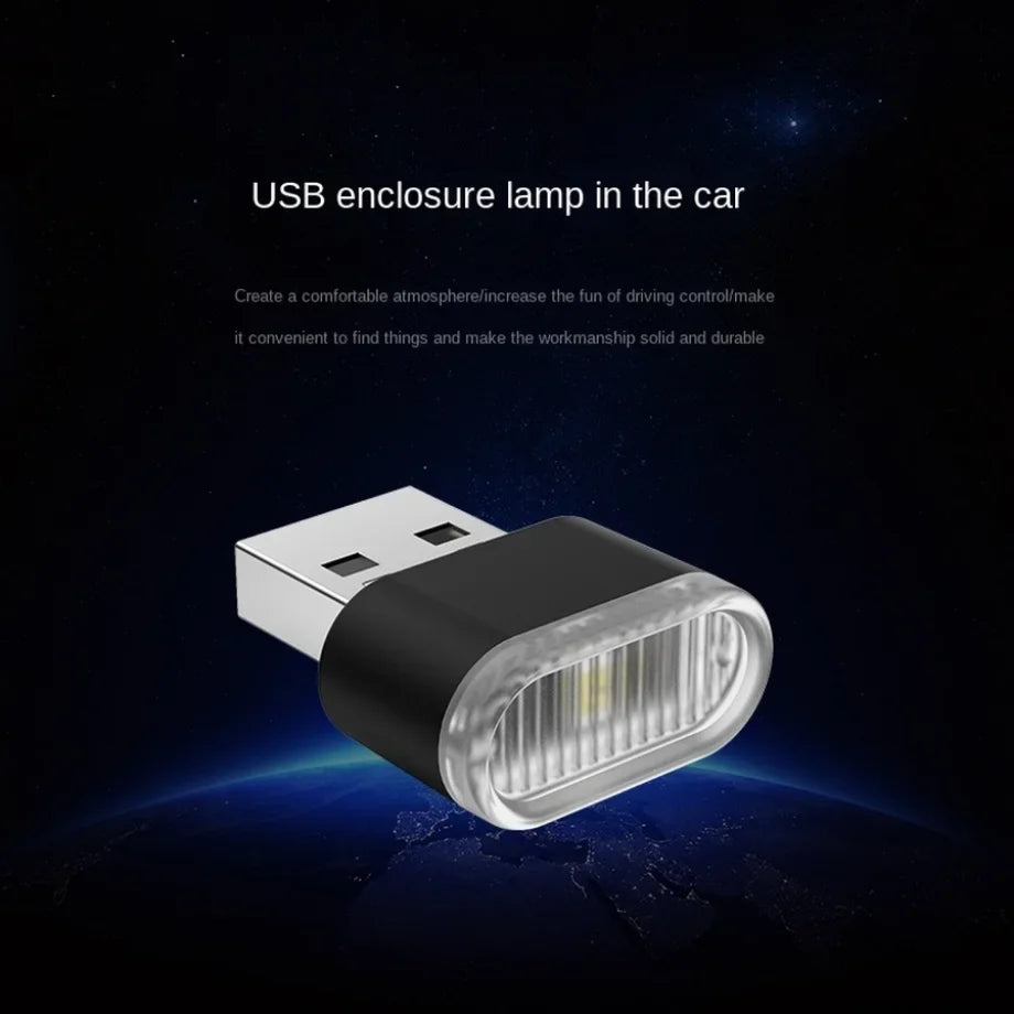 Mini luz LED USB de ambiente para coche