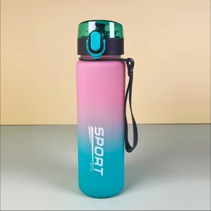 Botella de agua deportiva sin BPA antigoteo