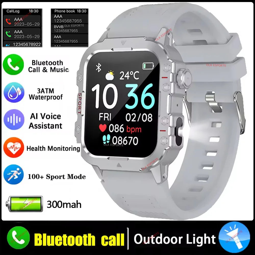 Smartwatch deportivo resistente con llamadas Bluetooth