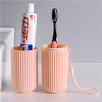 Estuche portátil para cepillo y pasta de dientes