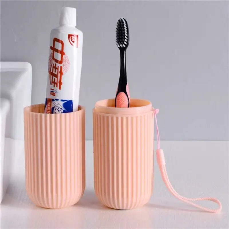 Estuche portátil para cepillo y pasta de dientes