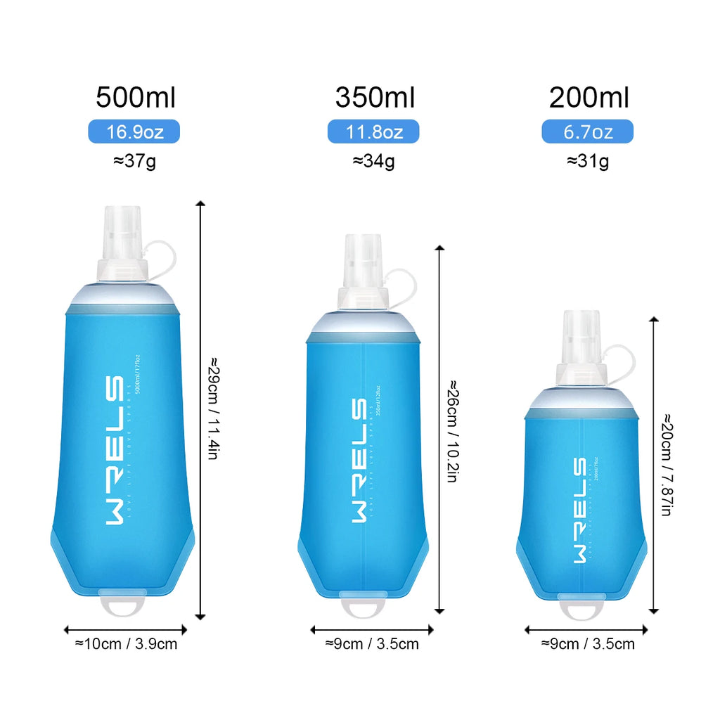Botella de agua plegable de silicona TPU