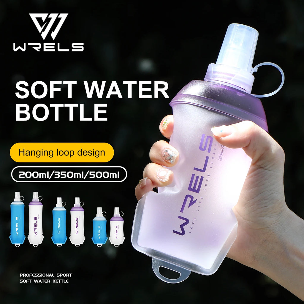 Botella de agua plegable de silicona TPU
