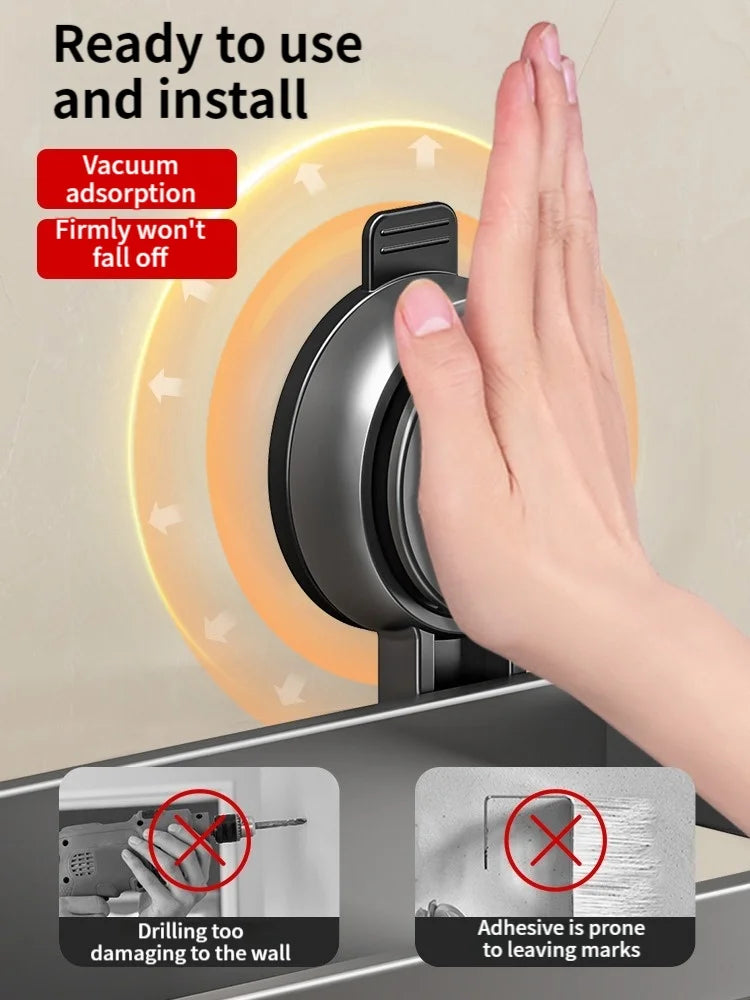 Estantería de baño con ventosa sin taladrar