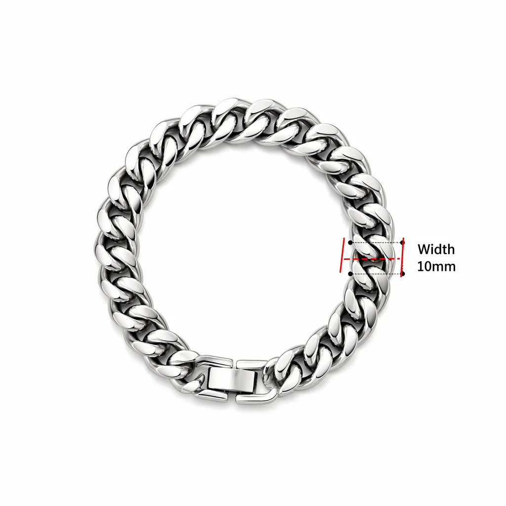 Pulsera trenzada de acero con cierre magnético