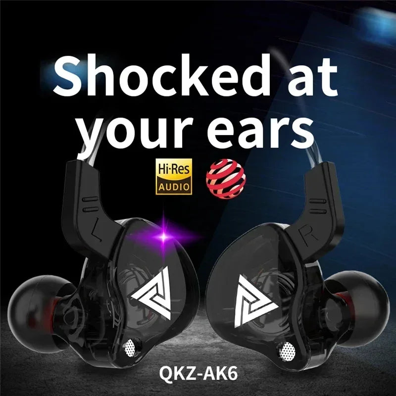 Auriculares in-ear con cable QKZ AK6 con micrófono
