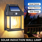 Aplique solar de pared con sensor de movimiento