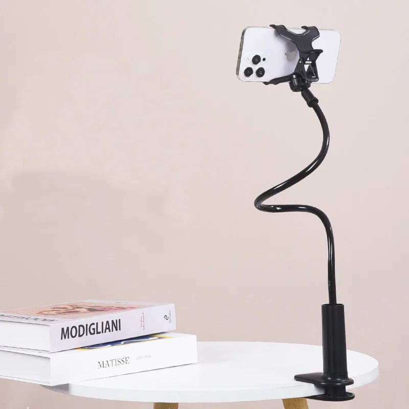 Soporte de móvil con brazo flexible para la cama