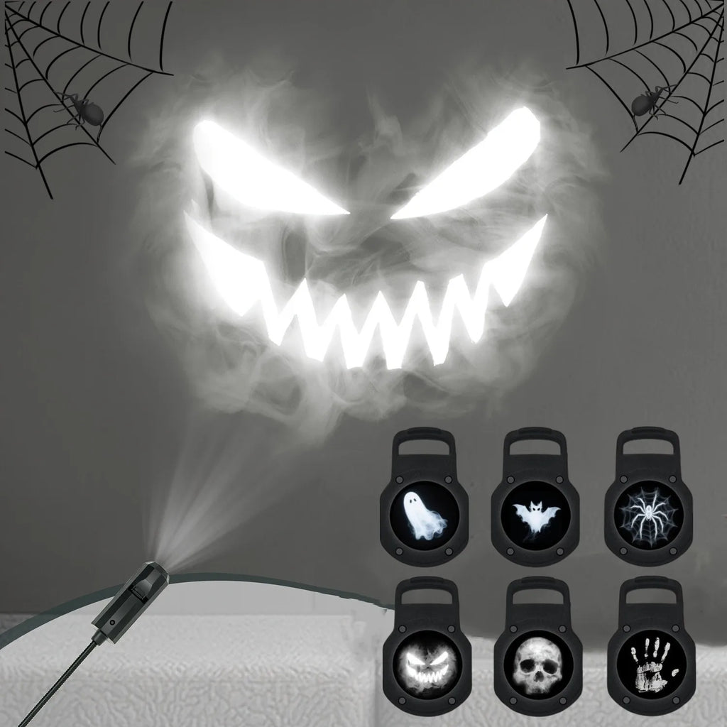 Proyector LED USB de Halloween y Navidad